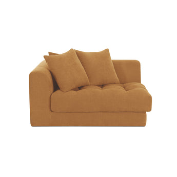 Davie - Left Arm Facing Chair - GoldenYellow
