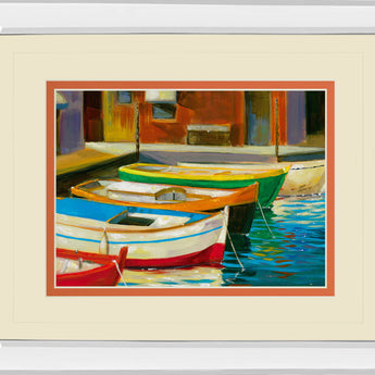 Canal Street I By Dupre - Mirror Framed Print Wall Art - Beige