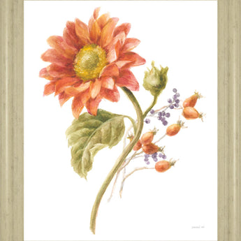 Sunlit Marigold - 28" x 34" Framed Wall Art - Orange