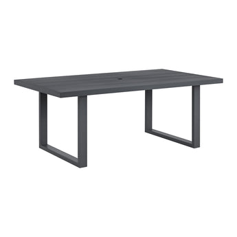 Playa - Mesa de comedor - Gris oscuro / Beige