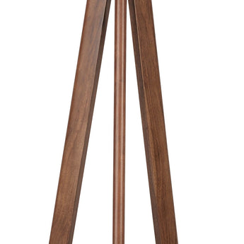 Dallson - Wood Floor Lamp  - Brown