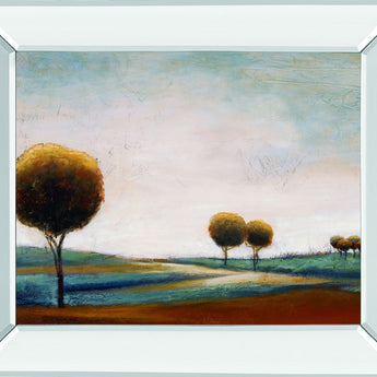 Tranquil Plains I By Ursula Salemink-Roos - Mirror Framed Print Wall Art - Beige