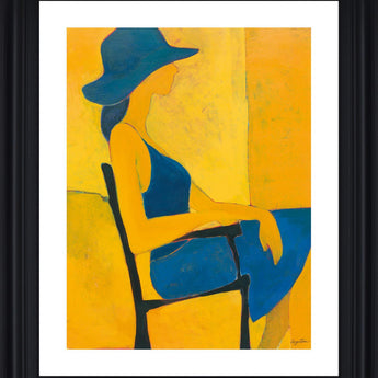 Golden Leisure - 28" x 34" Framed Wall Art - Yellow