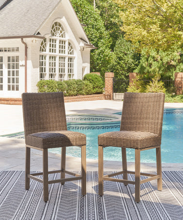 Walton Bridge - Barstool (Set of 2) - Driftwood