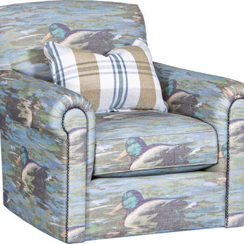 Mayo 1387 Series Fabric Swivel Glider Chair