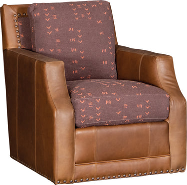 Mayo 2387 Series Leather/Fabric Swivel Chair