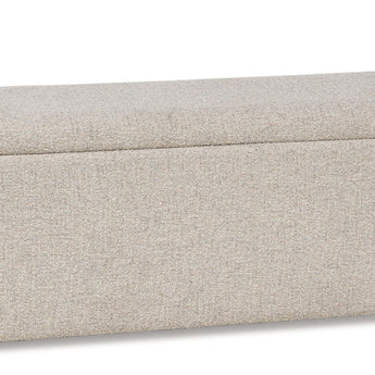 Galliden - Banco de comedor grande tapizado - Beige