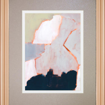 34x40 Raze II By Victoria Borges - Pearl Silver
