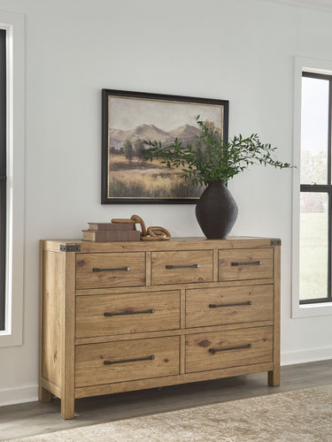 Ridgester - Dresser - Light Brown