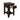 Teak - Chairside Table - Oil Black