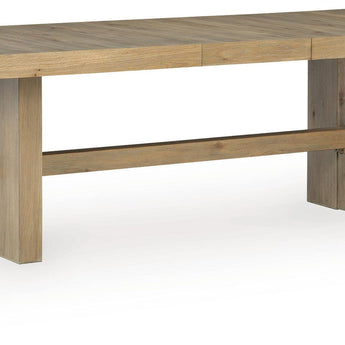 Lasinger - Rectangular Dining Room Extension Table - Light Brown