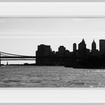 Ny Scenes I By Jeff Pica - Mirror Framed Print Wall Art - Dark Gray