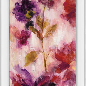 Exuberant Florals III By Silvia Vassileva - Mirrored Frame Wall Art - Pink