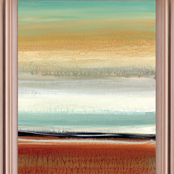 Sunset Drift - 28" x 34" Framed Wall Art - Yellow