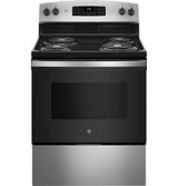 GE 30" Freestanding Electric Range, S.S. - JB256RTSS
