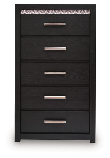 Shoralli - Five Drawer Chest - Black