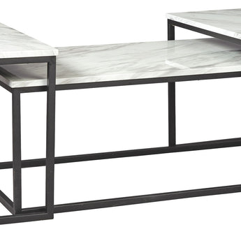 Donnesta - Occasional Table Set (Set of 3) - Gray / Black