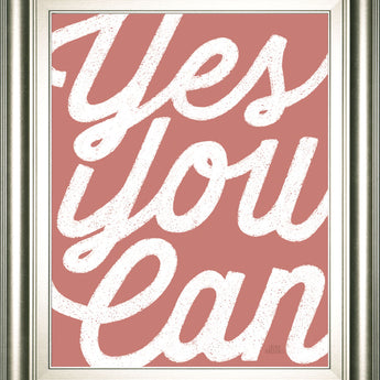 Positivity V By Laura Marshall - Framed Print Wall Art - Pink