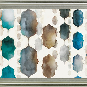 Luminous Cascade - 28" x 34" Framed Wall Art - Beige