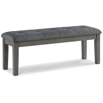 Hallanden - Large UPH Dining Room Bench - Black / Gray