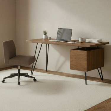 Sally - Silla de oficina - Marrón claro