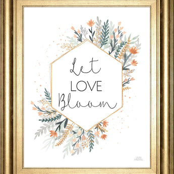 Spring Blooms VI By Laura Marshall - Framed Print Wall Art - White