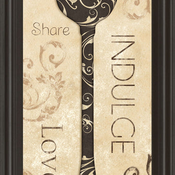 Indulge By Dee Dee - Framed Print Wall Art - Beige
