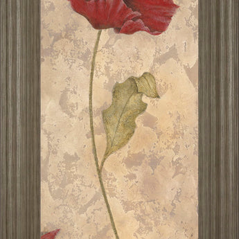 Flower II - Framed Print Wall Art - Beige