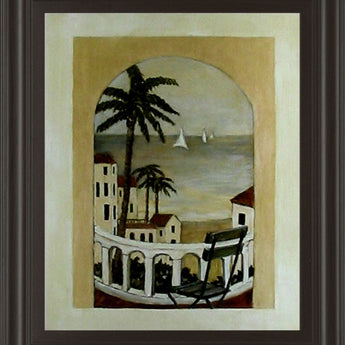 Island Hideaway By Ruane Manning - Framed Print Wall Art - Beige