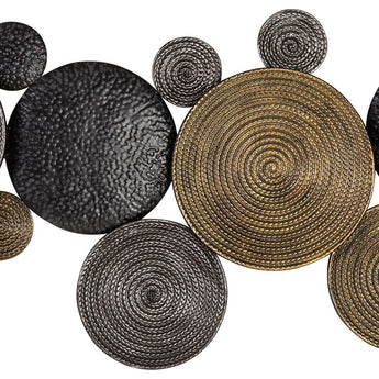 Emsley - Wall Decor - Metallic / Black / Gray