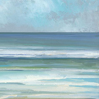 Gentle Waves II By Sally Swatland (Framed) - Blue