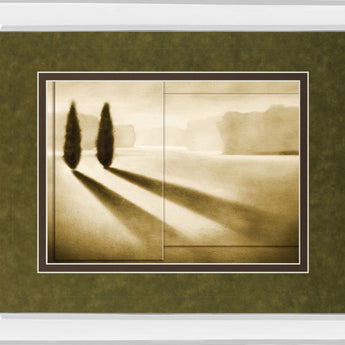 Cyprus Eclipse I By Brent Collins - Mirror Framed Print Wall Art - Green