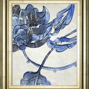 22x26 Vintage Porcelain IV By Chariklia Zarris - Blue