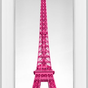 Pretty In Paris By Emily Navas - Mirror Framed Print Wall Art - Pink