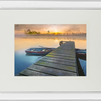 Weathered Pier By Mike Calascibetta - Beige