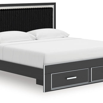 Zuraleus - Cama con plataforma y almacenamiento tapizada