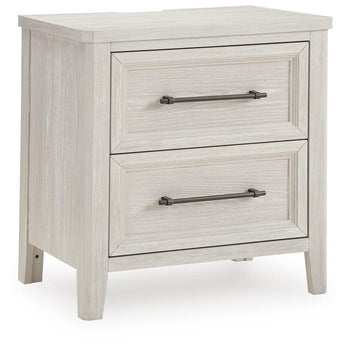 Darbonton - Two Drawer Night Stand - Dove White