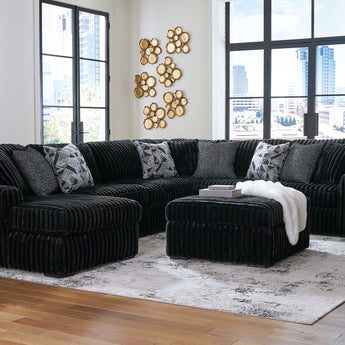 Midnight-Madness - 5 Piece Sectional Set