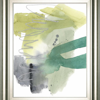 22x26 Graffiti Green I By Jennifer Goldberger - Green
