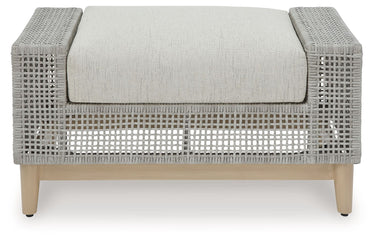 Seton Creek - Ottoman With Cushion - Gray