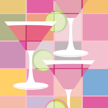 Lime Rim (Framed) - Pink