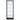 Delphinium - 5-Shelf Clear Glass Curio Display Cabinet - Black