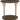 Brazburn - Dark Brown / Gold Finish - Round End Table