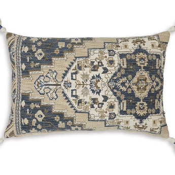 Winbury - Pillow (Set of 4) - Blue / Tan / White