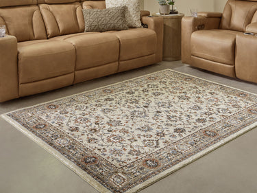 Beritham - 5' x 7' Rug - Blue / Brown / Beige