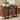 Ditman - Aparador buffet de madera maciza de 4 puertas - Sheesham gris