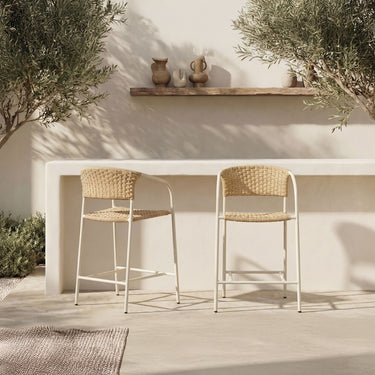 Zola - Silla de mostrador para exterior - Natural