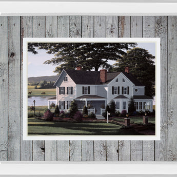The Counrty Inn By Saunders B. Mirrored Frame - Dark Gray