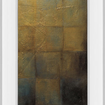 Modra III By Pasion - Mirror Framed Print Wall Art - Light Brown