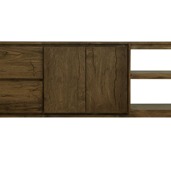 Savia - 3 Drawer & 2 Door TV Stand - Brown